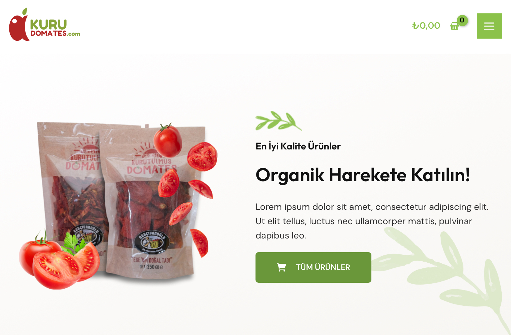 Kuru Domates Kalan Bakiye